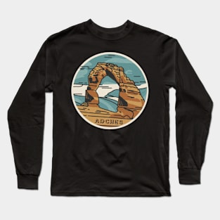 Arches National Park Travel Sticker Long Sleeve T-Shirt